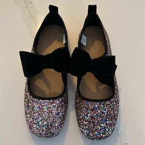 Girls sequined flats
